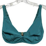 Jets Australia by Jessika Allen Blue Green VNeck Size 6 Bikini Top Padded Photo 0