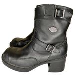 Harley Davidson Double Buckle Side Zip Gypsy Black Boots 85303 Women's Size 10 Photo 1
