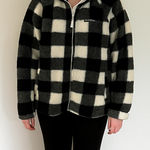 Columbia Buffalo Plaid Fleece Teddy Bear Jacket Size Large Photo 0