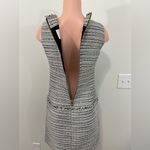 Sail To Sable STS Gold Metallic Tweed Sleeveless Shift Dress Size 4 Navy Photo 7