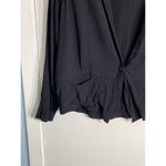 Flax VTG Blazer Small Black Crepe Office Minimalist Lagenlook Stevie Nicks Photo 2