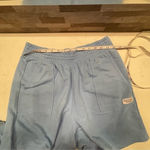 H&M 2 peice set shorts and sleeveless hoodie top blue cotton casual lounge M/XL Photo 2