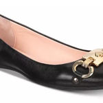 Kate Spade NEW phoebe flats size 8 1/2 women’s designer shoes gold buckle Photo 0