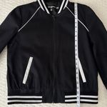 Karl Lagerfeld Paris Karl Patch Varsity Bomber Jacket Women’s Medium Photo 9