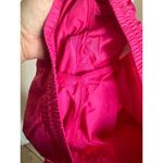 Full Tilt  Womens Pants Sz M Hot Pink Parachute Cargo Crinkle Nylon Toggle Photo 9