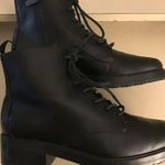 Everlane women black leather Modern Utility combat boots US 6 Photo 1