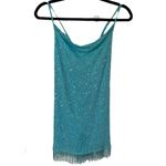 Show Me Your Mumu Women's Suzanna Mini Dress Size XS Blue Beaded Fringe Photo 4