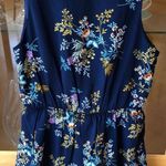 Blue Rain Navy, Floral Romper  Photo 1