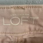 Loft Modern Straight Pink Denim Raw Hem Shorts 8P Photo 3
