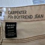 Vintage White Wide Leg Jeans Size 11/30 Carpenter 90s Boyfriend S.O.N.G Y2K Photo 5