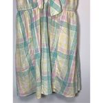 Old Navy  Women's Spaghetti Strap Tie Front Plaid Mini Dress Multicolor Size Larg Photo 1