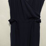 Abercrombie & Fitch Black V- Neck Sleeveless Jumpsuit Photo 5