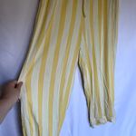 Loft sleep notch collar capri pajama pants white yellow soft women's S modal Photo 2