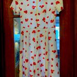 Gap  white and red floral dress. Size 2 Photo 1