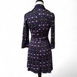Y2K. VTG. A.P.N.Y RETRO ALL OVER PRINT GRAPHIC‎ DRESS SMALL. Purple Photo 5