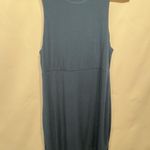 Athleta La Palma Navy Blue Sleeveless Mid Length Stretch Relaxed Dress Small Photo 5