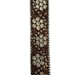Rodeo Queen Brown Glitter Rhinestone Studded Belt Silver Buckle Y2K Style Photo 3