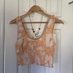 American Eagle AEO Hibiscus Floral Crop Tie Front Bustier Photo 4