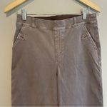 Spanx Stretch Twill Cropped Wide Leg Pants Brown Smoke Size Large Photo 3