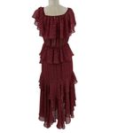 MISA Los Angeles Misa Los‎ Angeles Lina Dress Midi Maxi Off the Shoulder Pink Orange Size XS Photo 8