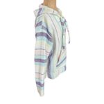 Molina Women's M Hoodie Drug Rug Stripe Pink Blue Pullover‎ Beach Pocket Size 8 Photo 9