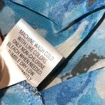 Elle  size 8 women hi low maxi skirt lined elastic waist blue black spotted print Photo 6