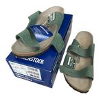 Birkenstock Arizona Sandals Shimmering Thyme Green Size 42 Narrow Width NIB NWT Photo 0