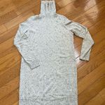 Theory DONEGAL CASHMERE TURTLENECK SWEATER DRESS LIGHT HEATHER MULTI Sz S Photo 11