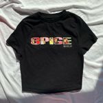 Target  Spice Girls Black Graphic Cropped Baby Tee Photo 1