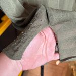 Amanda Smith Vintage  Semi Sheer Olive Knit Embellished Top Size Large Photo 6