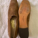 Ferragamo Women's Salvatore Suede Fringe Loafers Shoes Brown Size 8 1/2 A Photo 6