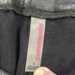 Commando  Joggers Womens Small Faux Vegan Leather Pull On Pants Black Pockets Photo 6