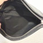 Coach Black Leather Soho Swingpack Crossbody Bag White Stitching Rounded Photo 2