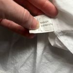 Diane Von Furstenberg  White Kailey Puff Sleeve Ruffle Button Down Top Cotton 4 Photo 5