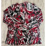 Rebecca Malone | Women's Multicolor Cotton Blend Long Sleeve Top | Large Photo 0