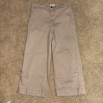 OAT New York Women's taupe Wide Leg Cropped High Rise Casual Pants Size 8/29 Tan Photo 1