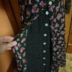 Vintage 90s floral layered maxi dress Black Size 16 Photo 5