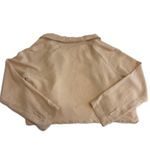 Lulus  Blazer Womens Medium Tan Orange Positively Chic Linen Blend Crop Jacket Photo 4