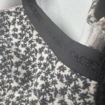 Cacique Cotton Lightly Lined T-Shirt Bra Black White Floral 40DD Photo 4