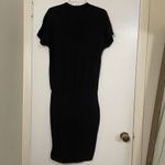 MONROW black short sleeve mini round neck cotton tshirt dress size small Photo 4