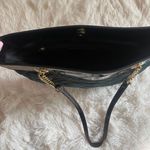 Talbots Quilted Tote Purse Bag Green with Gold Chain Photo 5