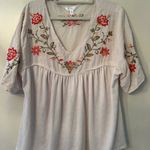 Time And Tru  Women’s Floral Embroidered Blouse Photo 2