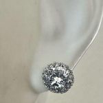 Olivia and Jackson Fine Silver Plated Halo Stud Earrings Set Photo 2