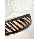 via spiga Genuine Leather Tiger Striped Adjustable Waist Belt Beige/Black Small Photo 7