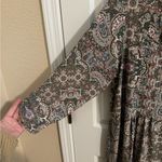 Westport V Neck Stretch Tunic Sharkbite Top Multicolor Paisley Plus Size 2X Photo 2