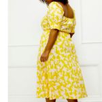 Eloquii Elements Blossom Print Fit and Flare Dress with Puff Sleeve’s Sz… Photo 1