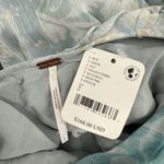 Free People  Dress Size 2 Heart to Heart Midi  Fairy Ocean Blue Ruched Flowy NWT Photo 5