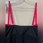Tropical Escape Women's Semi Sheer Black Mesh Split Tankini Swim Top Size 10 Photo 5