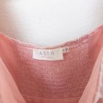 ASTR Womens Dress Size S Pink Satin Puff Sleeve‎ Mini Babydoll Coquette Milkmaid Photo 3