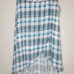 a.n.a NWT  Size 6 Green Naples Stripe Faux Wrap Skirt Photo 3